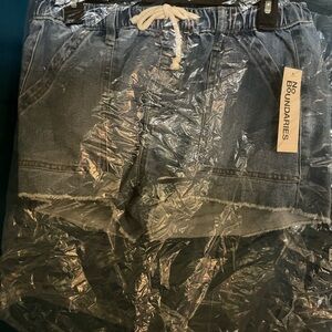 No Boundaries Blue Denim Shorts with Drawstring